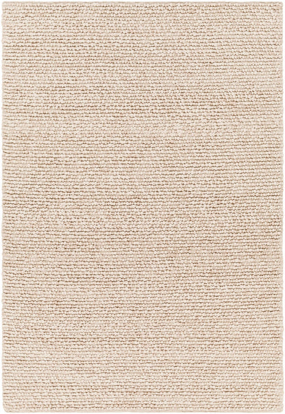 Beige Handwoven Wool & Viscose Timeless Area Rug