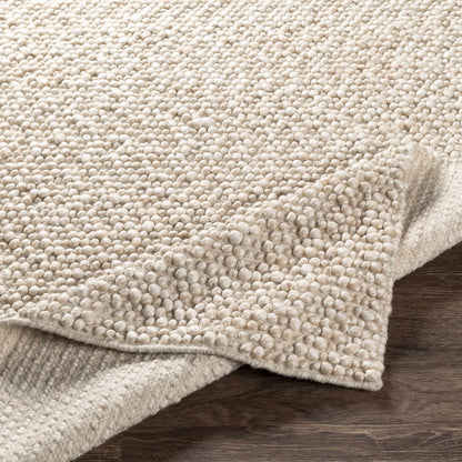 Beige Handwoven Wool & Viscose Timeless Area Rug