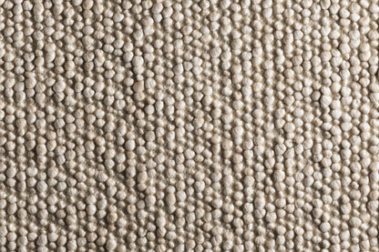 Beige Handwoven Wool & Viscose Timeless Area Rug