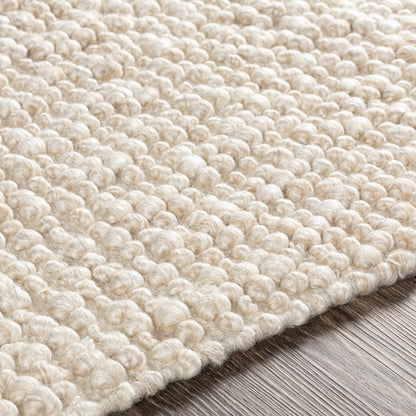 Beige Handwoven Wool & Viscose Timeless Area Rug