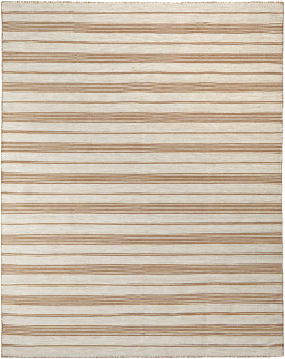 Duprine Transitional Stripes - Ivory/Taupe/Brown Area Rug
