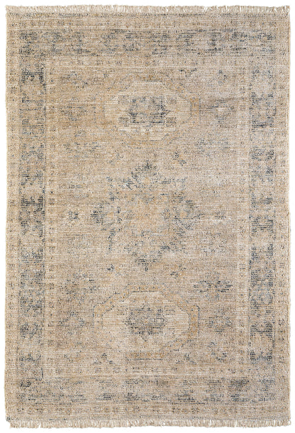 Caldwell Transitional Medallion - Tan/Gray/Gold Area Rug