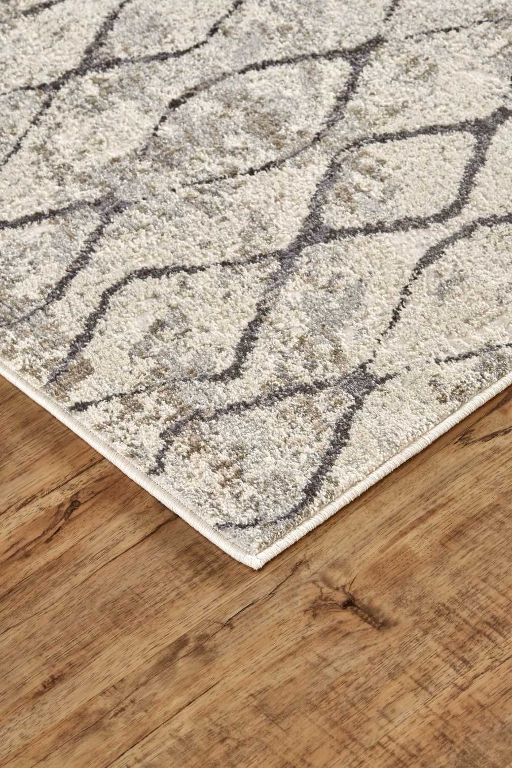 Kano Transitional Diamond - Ivory/Gray/Taupe Area Rug