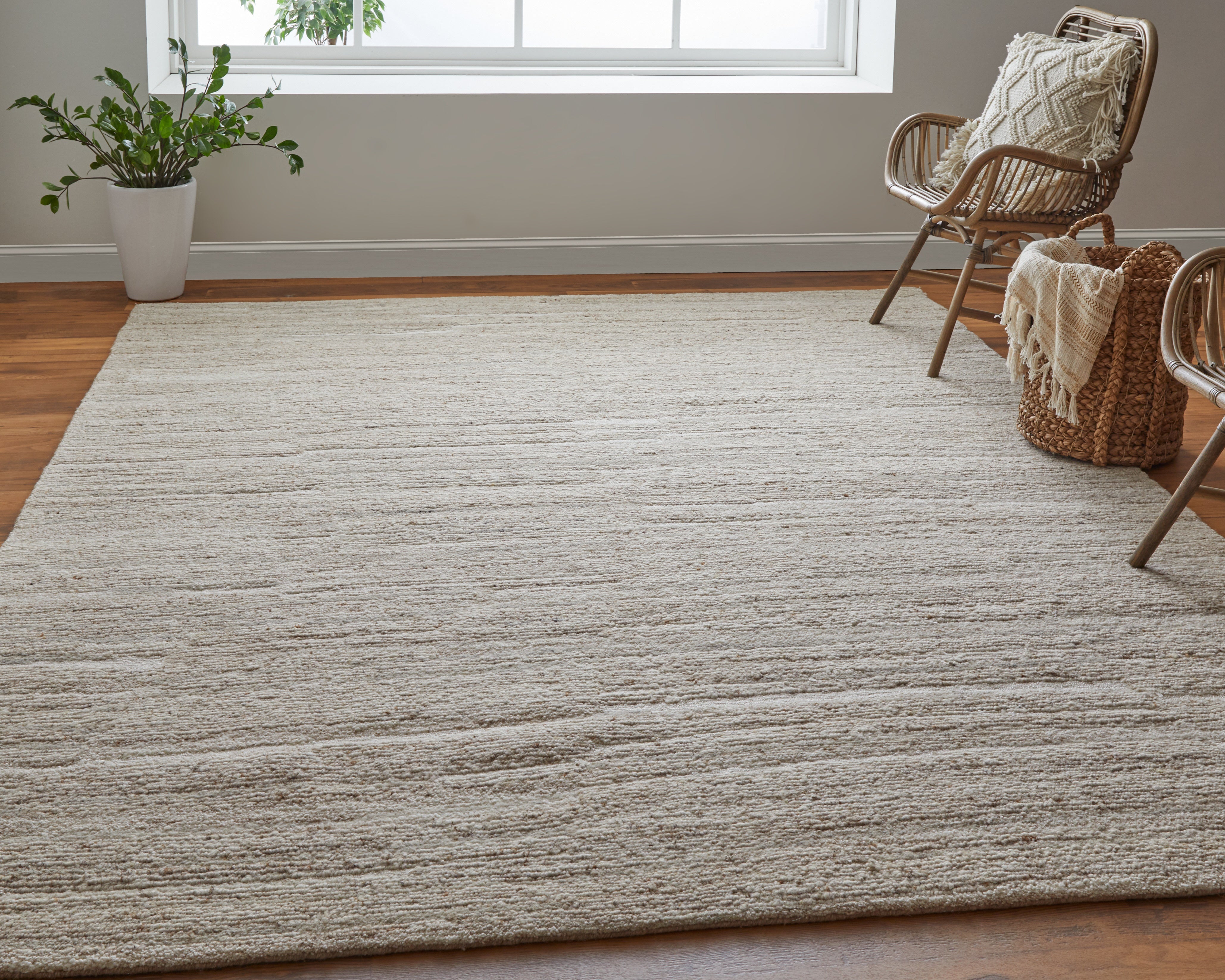 Navaro Modern Distressed - Ivory Area Rug