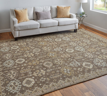 Corbitt Traditional Oriental - Brown/Ivory Area Rug