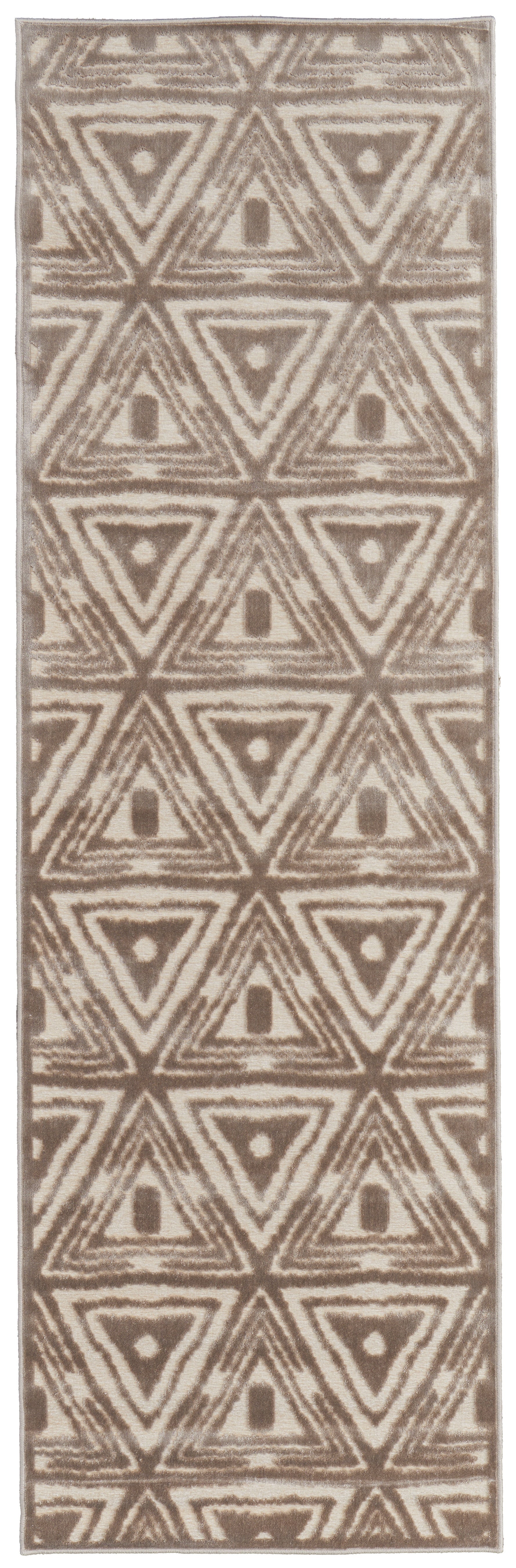 Saphir Zam Modern Geometric - Tan/Brown/Taupe