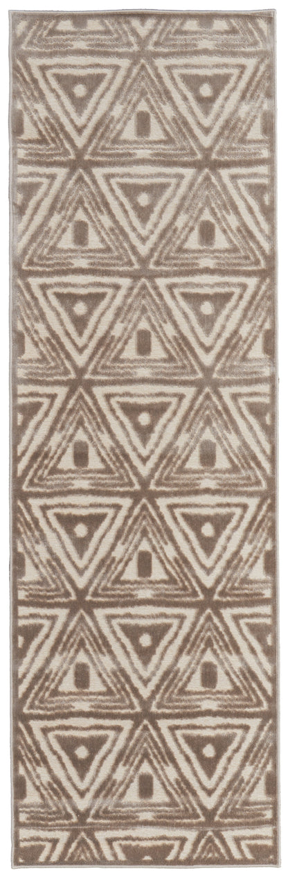 Saphir Zam Modern Geometric - Tan/Brown/Taupe