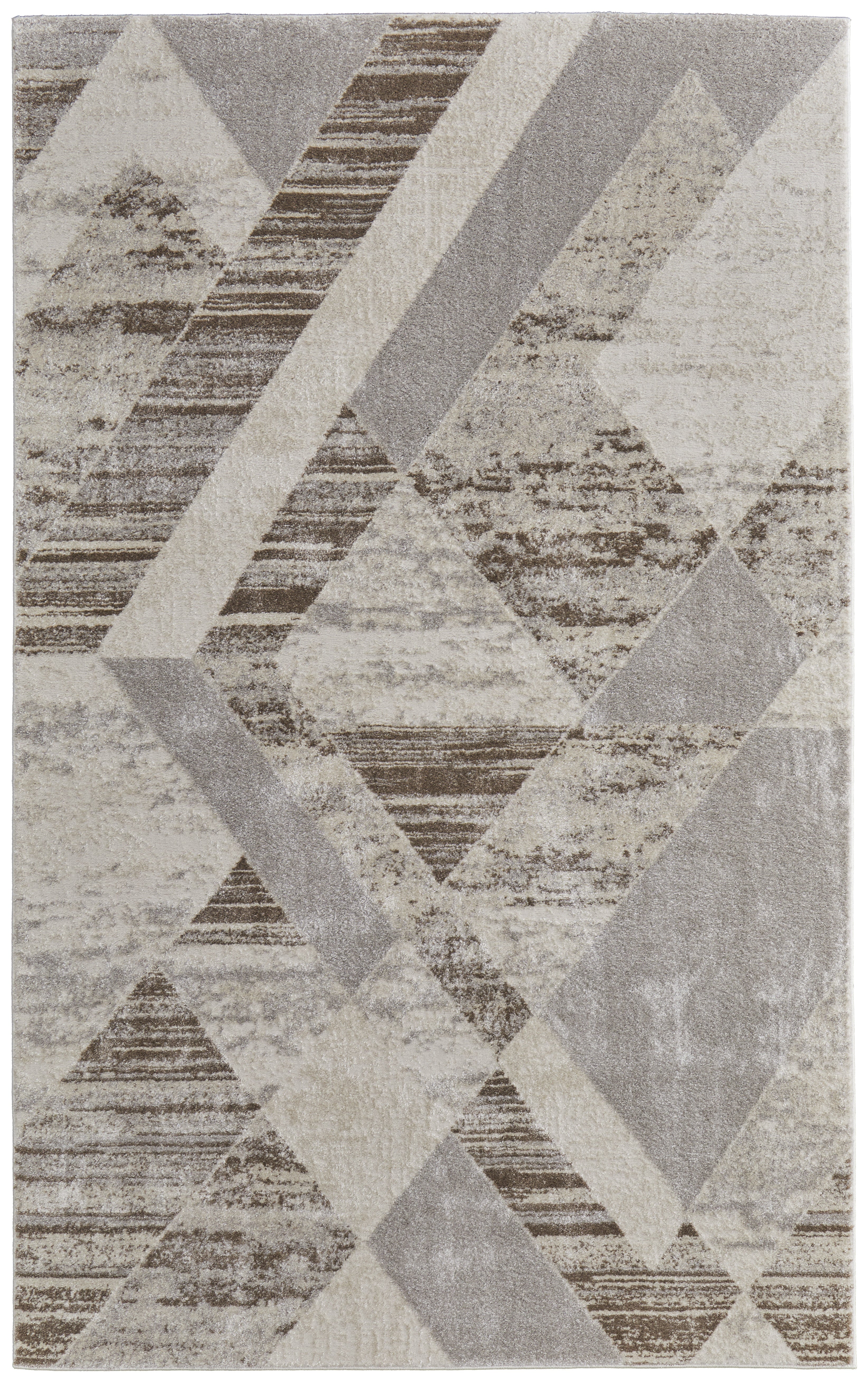 Vancouver Modern Geometric - Tan/Brown/Ivory Area Rug