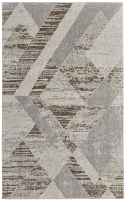 Vancouver Modern Geometric - Tan/Brown/Ivory Area Rug