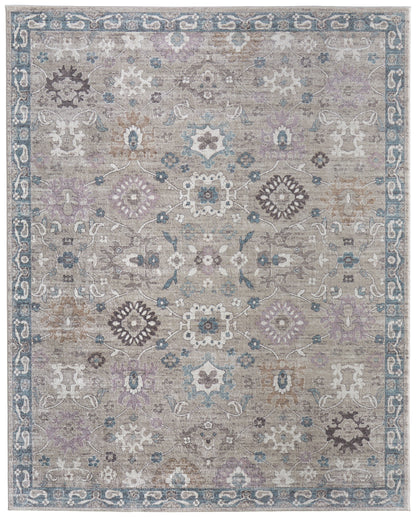 Dartmouth Transitional Floral & Botanical - Gray/Blue/Taupe Area Rug