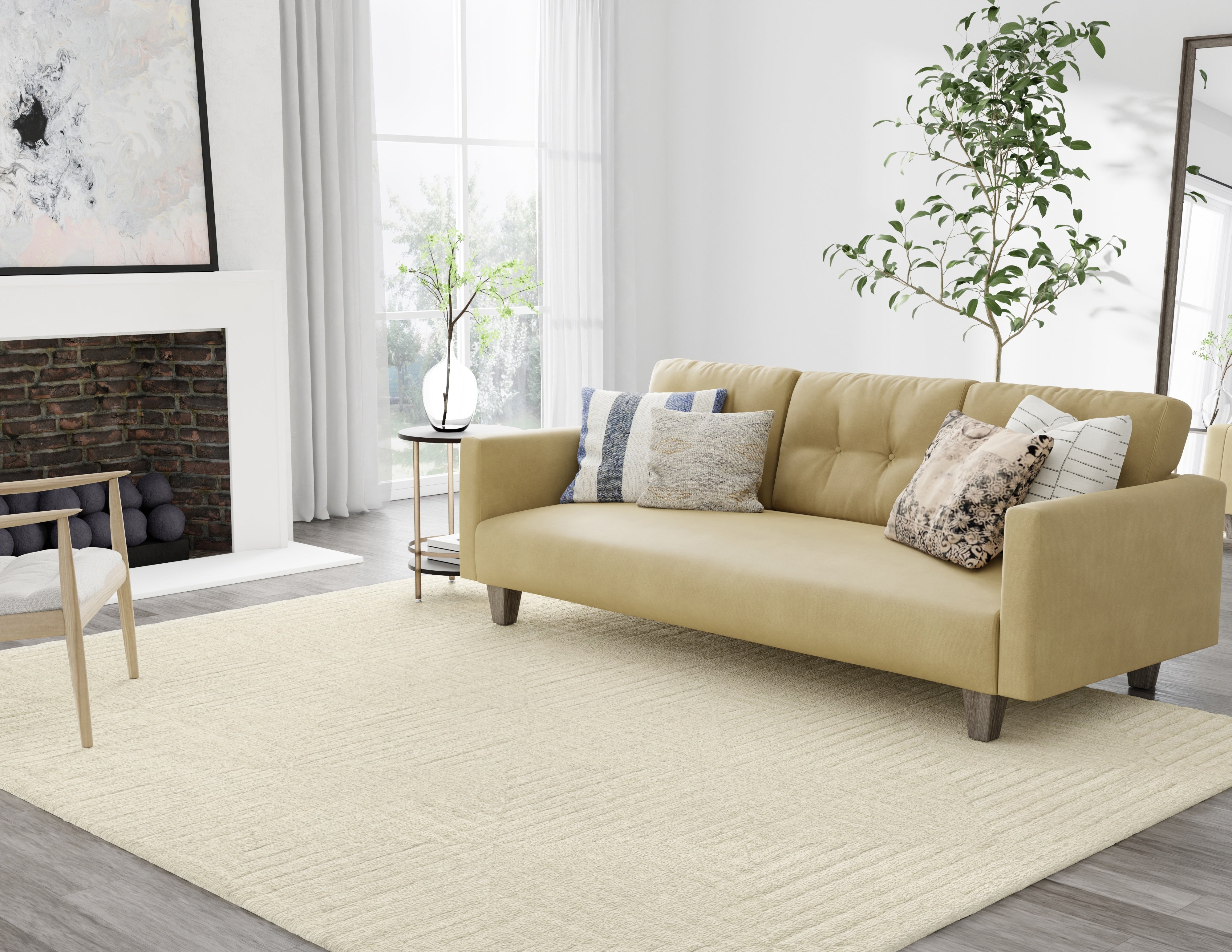 Channels Modern Geometric - Ivory