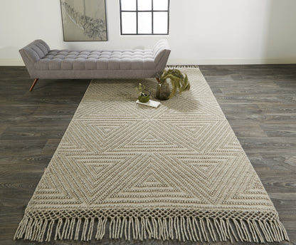 Phoenix Transitional Geometric - Tan/Ivory
