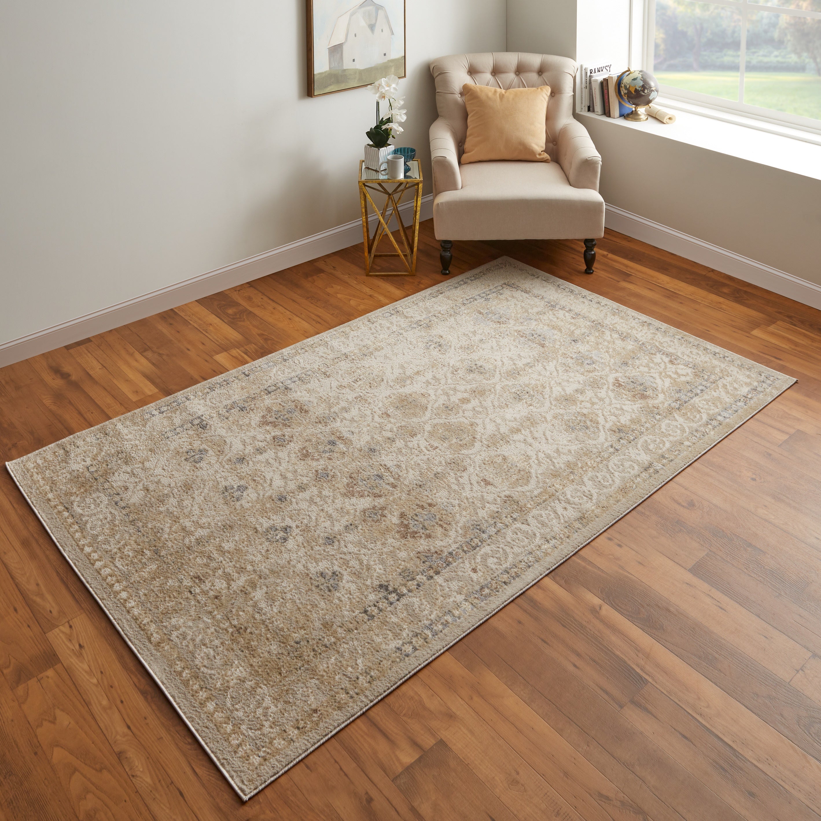 Camellia Transitional Diamond - Gray/Ivory