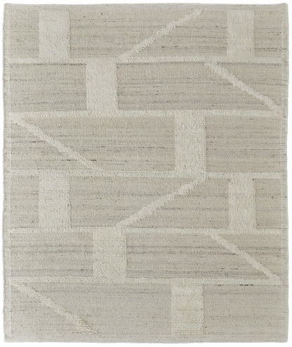 Ashby Transitional Geometric - Tan/Ivory Area Rug