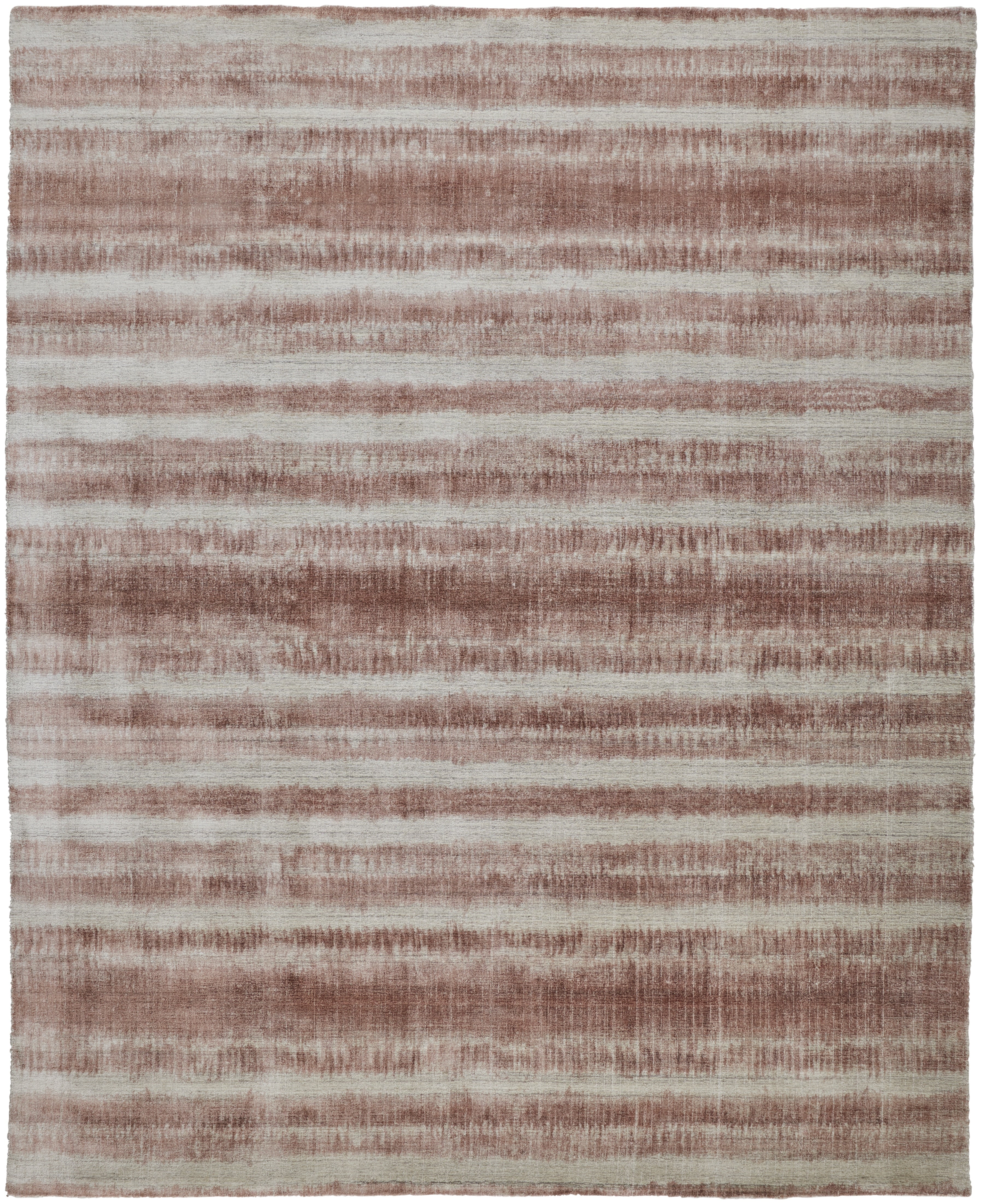 Mackay Transitional Stripes - Tan/Ivory/Pink Area Rug