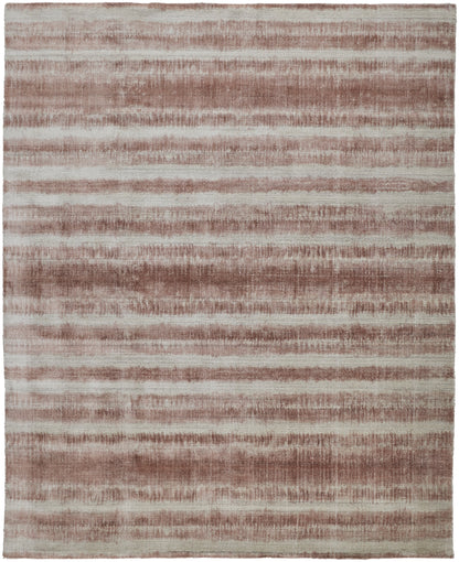 Mackay Transitional Stripes - Tan/Ivory/Pink Area Rug