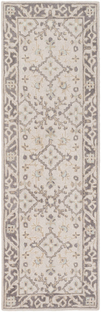 Dooling Light Brown Wool Carpet