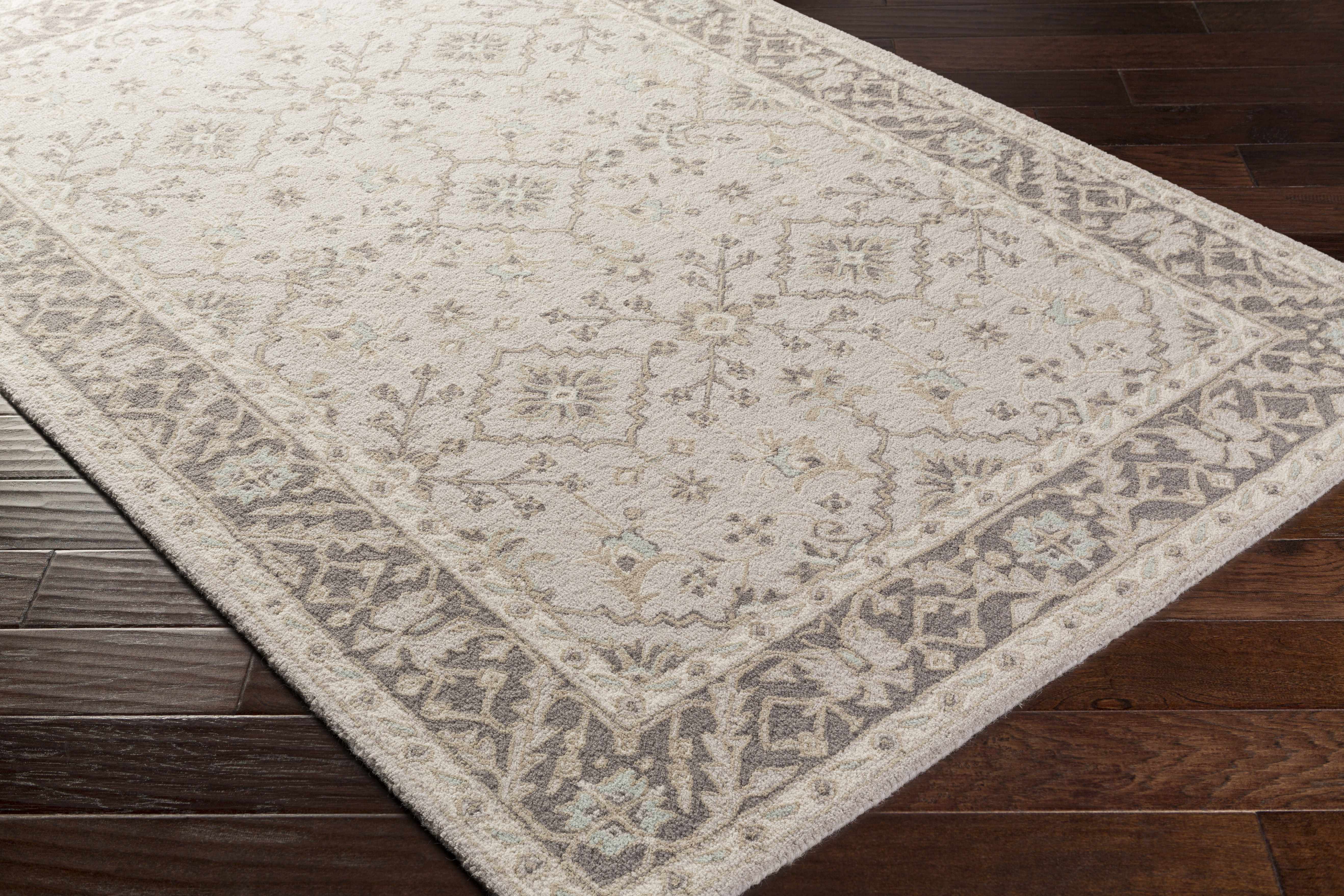 Dooling Light Brown Wool Carpet