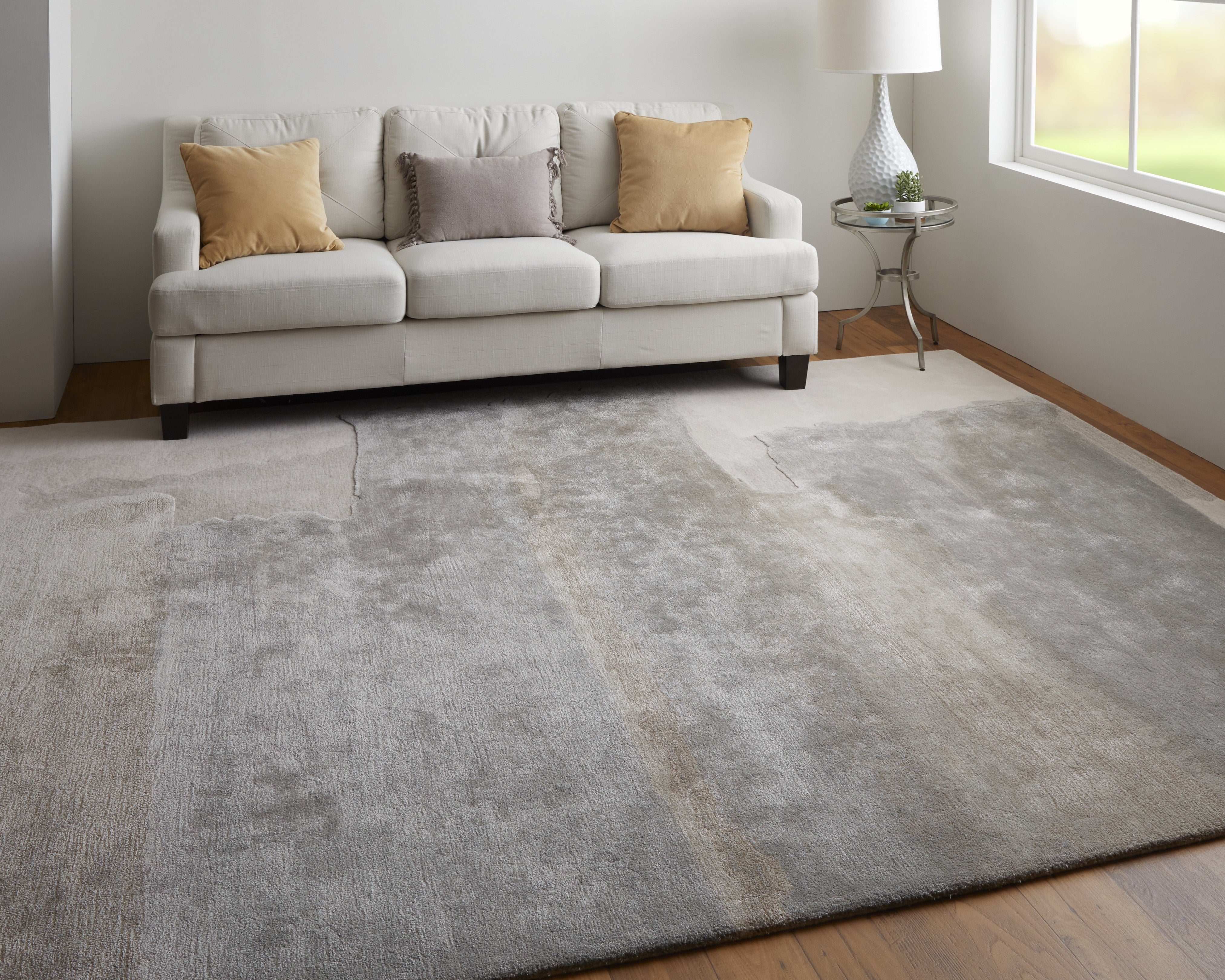 Anya Transitional Abstract - Ivory/Gray Area Rug