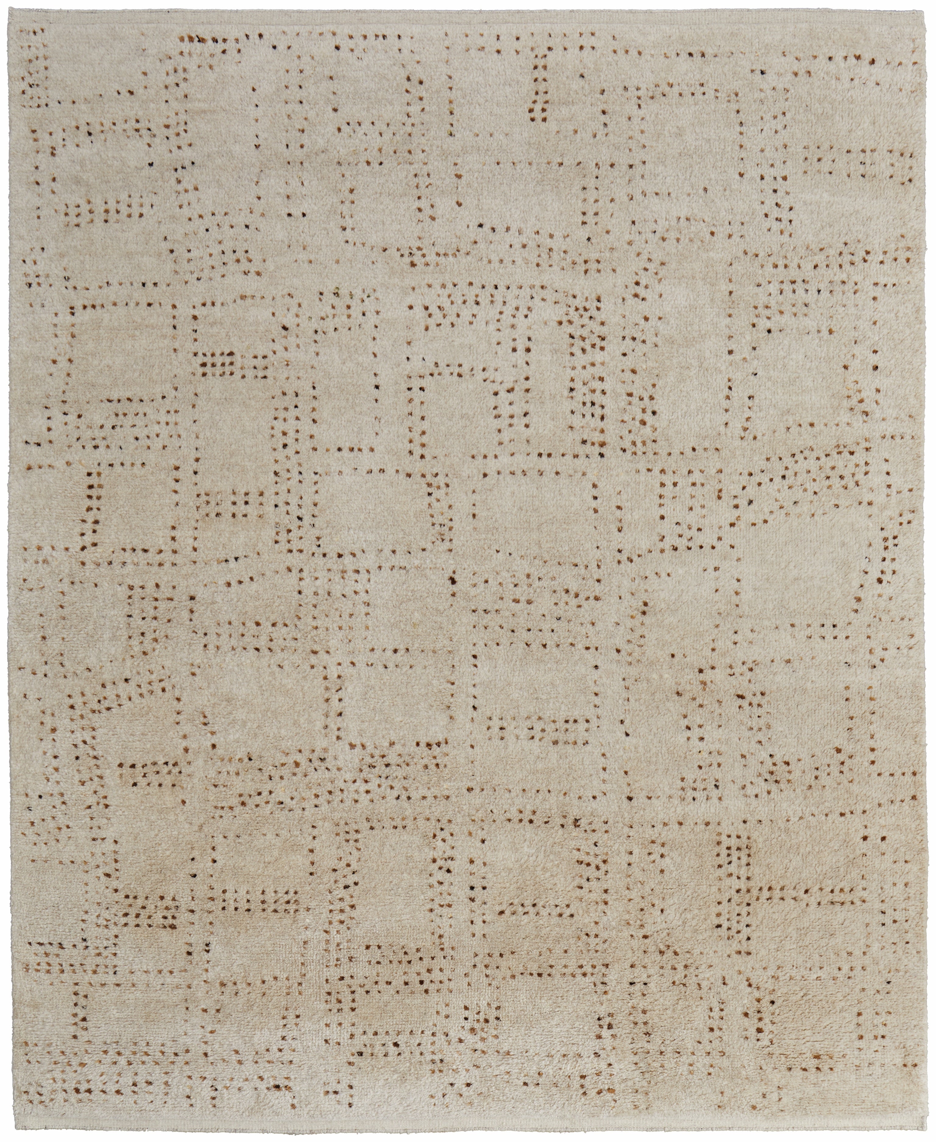 Truxel Modern Polka Dots - Tan/Brown Area Rug