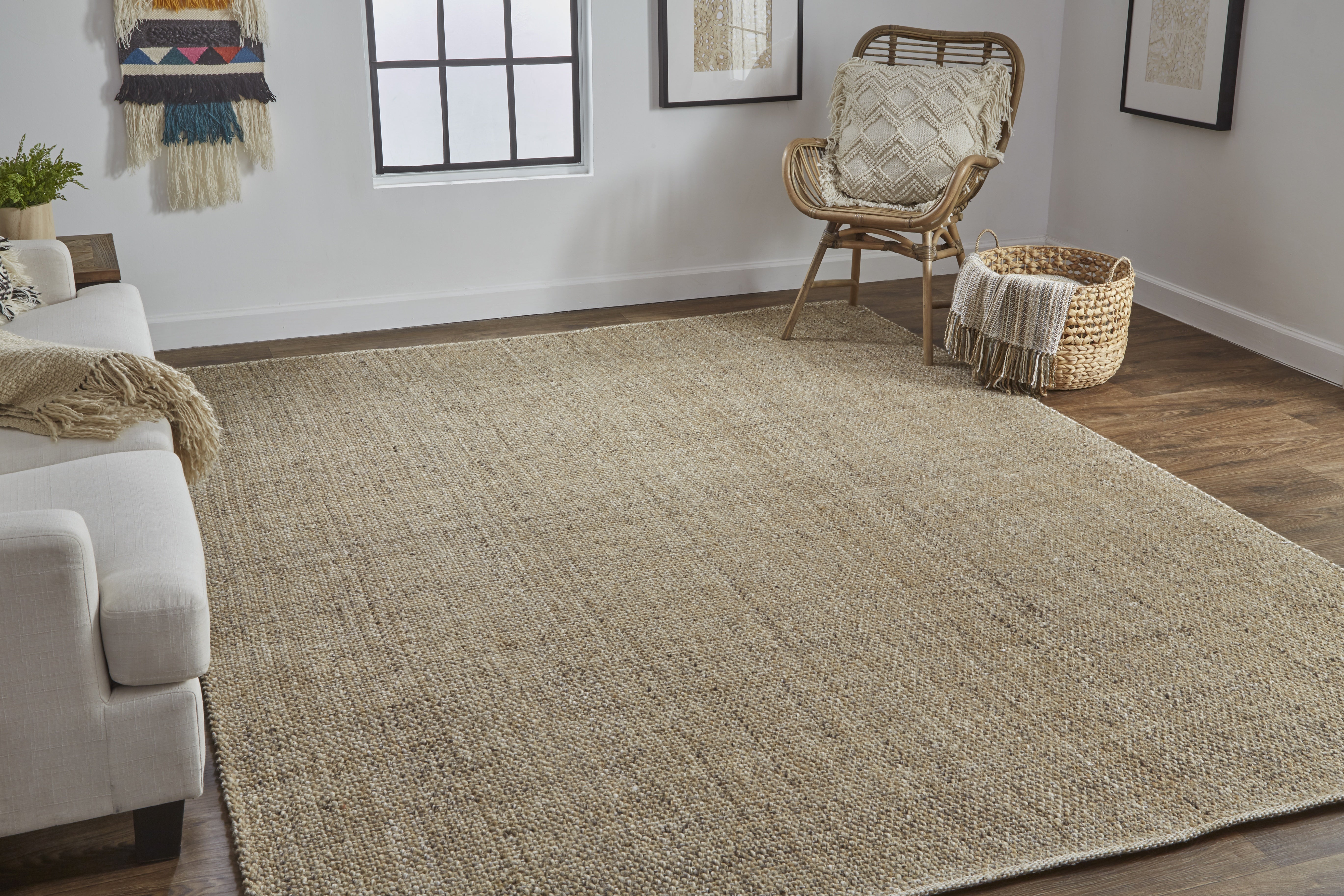 Naples Transitional Solid - Brown Area Rug