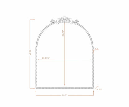 Dostoyevka Traditional Gold Crowned Mirror