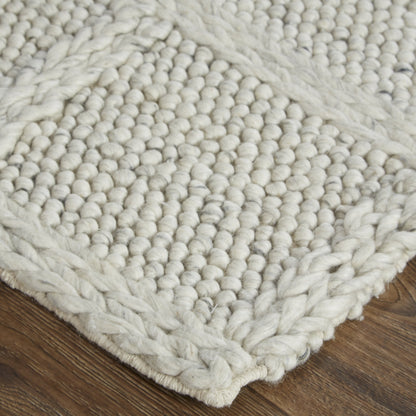 Berkeley Transitional Solid - Ivory/Gray Area Rug