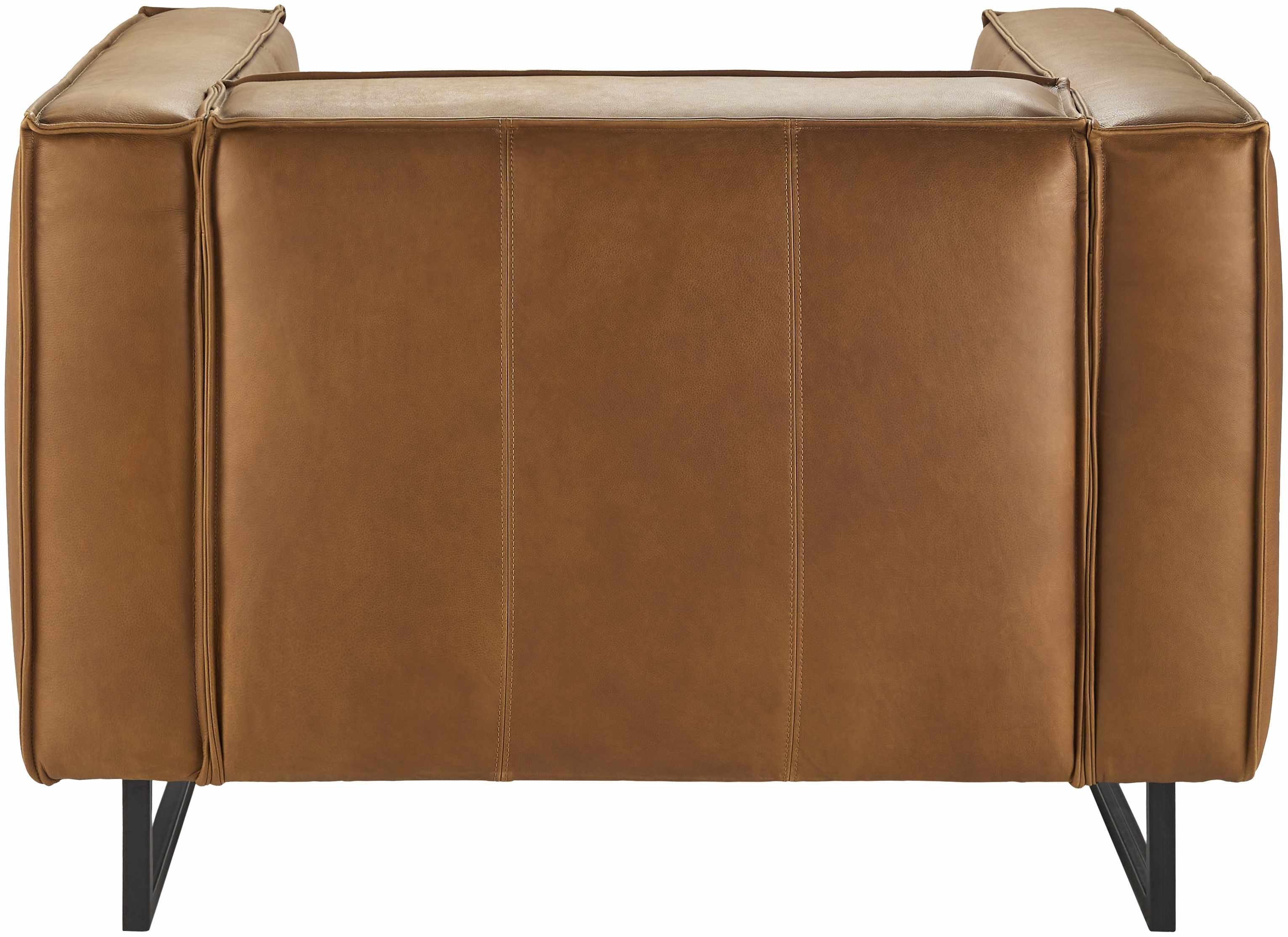 Molde Brown Leather Accent Chair