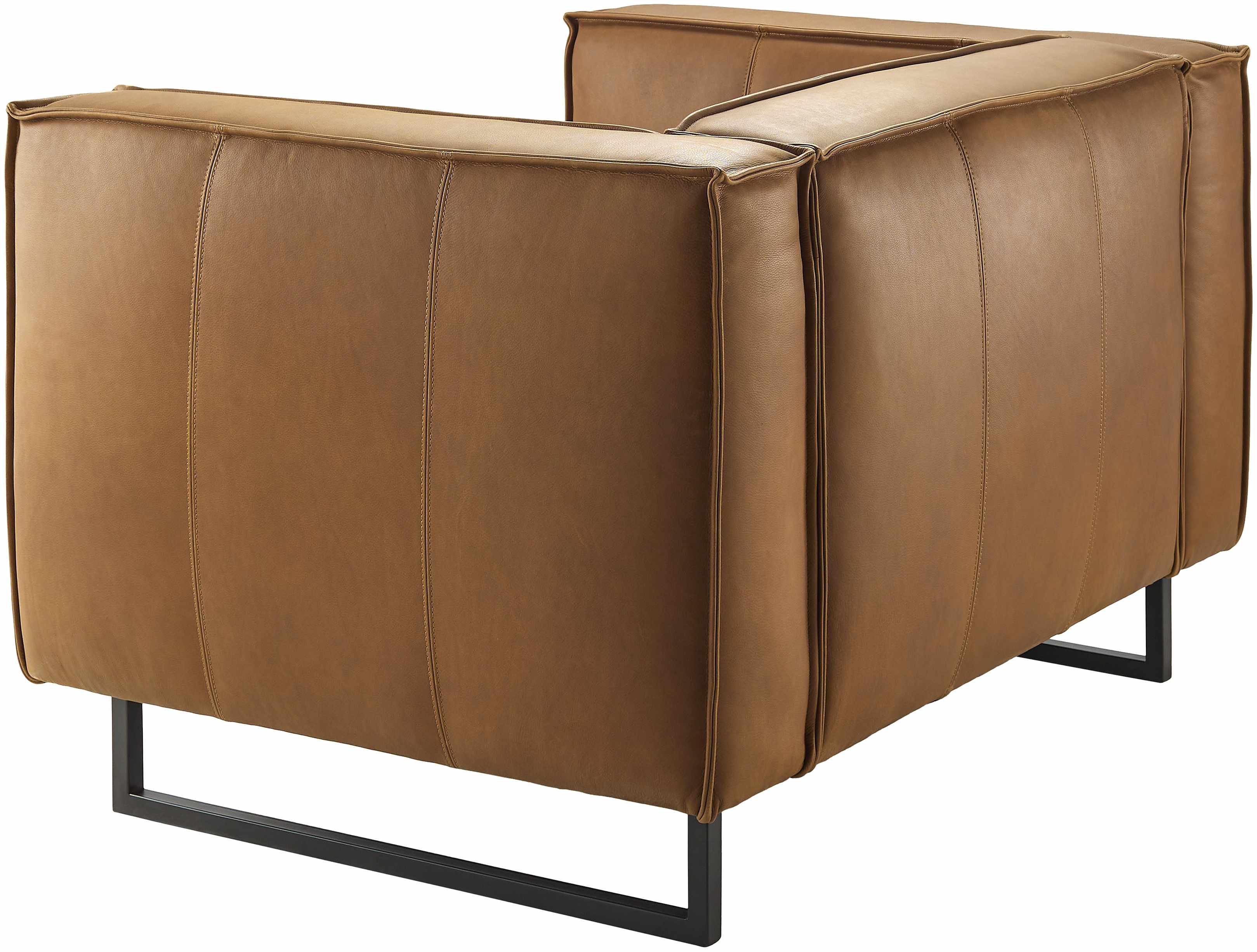 Molde Brown Leather Accent Chair