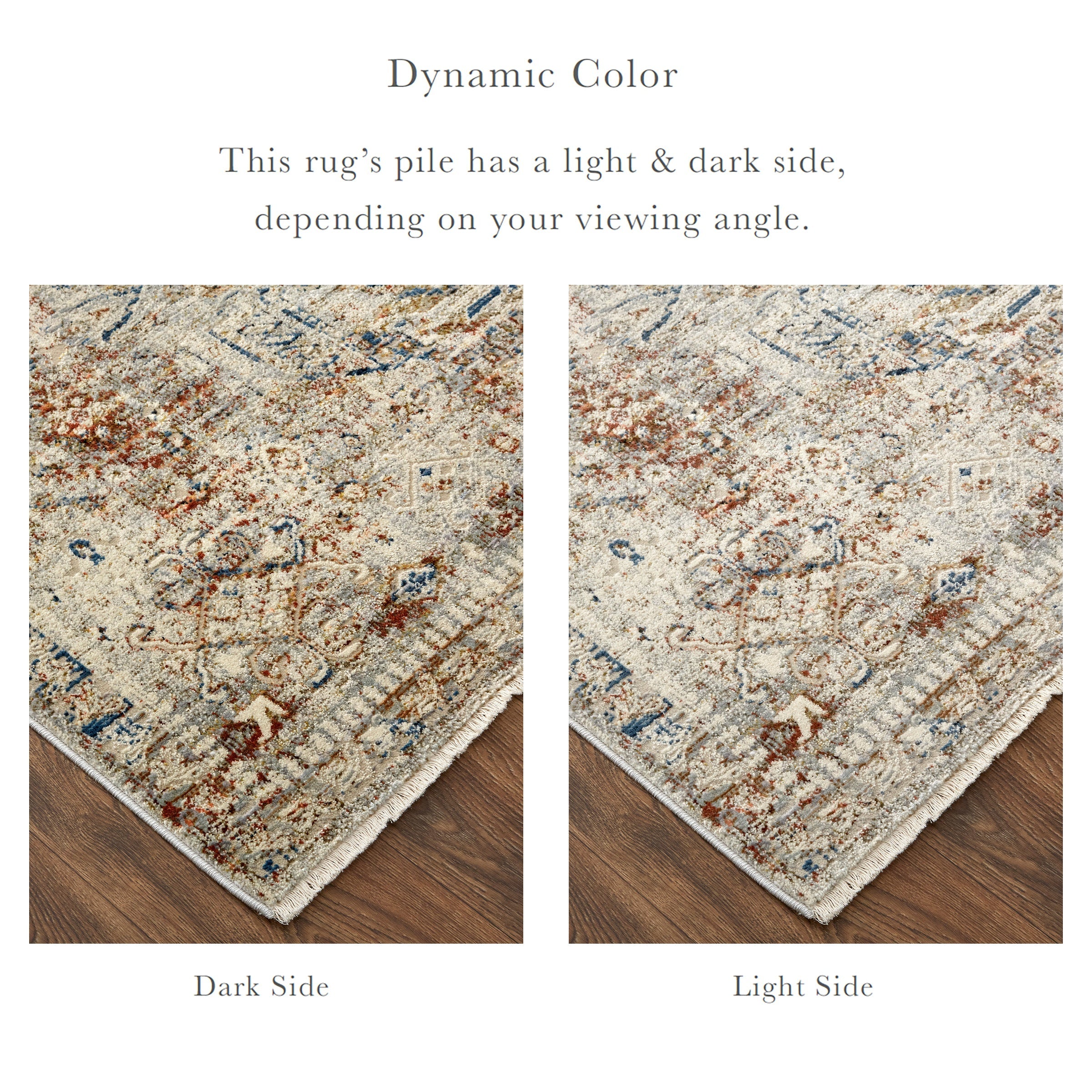 Kaia Transitional Medallion - Tan/Orange/Red Area Rug