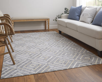 Fannin Transitional Geometric - Taupe/Ivory/Gray