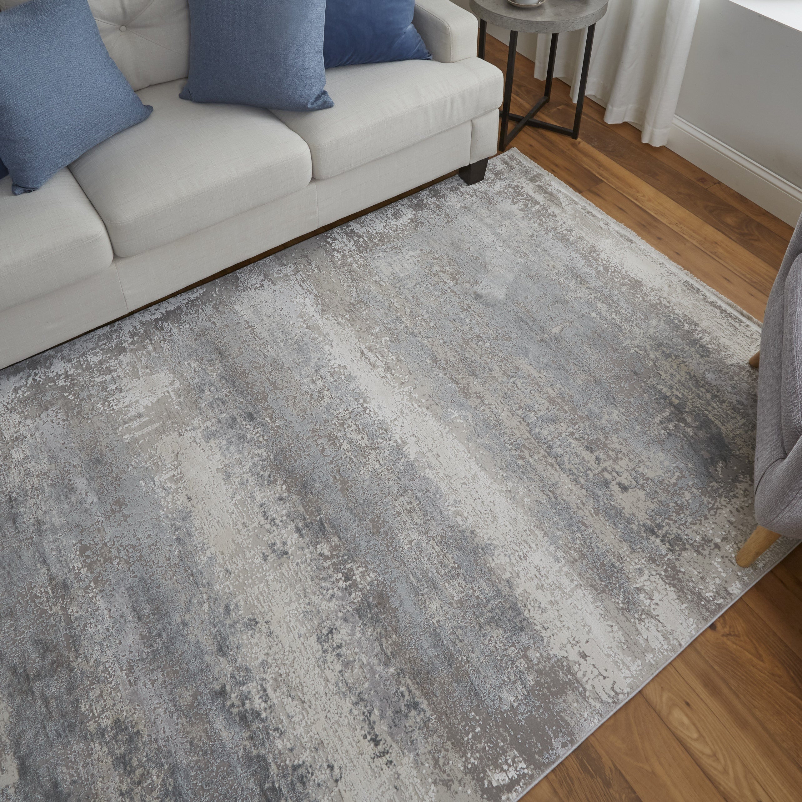 Cadiz Modern Abstract - Taupe/Gray/Silver Area Rug