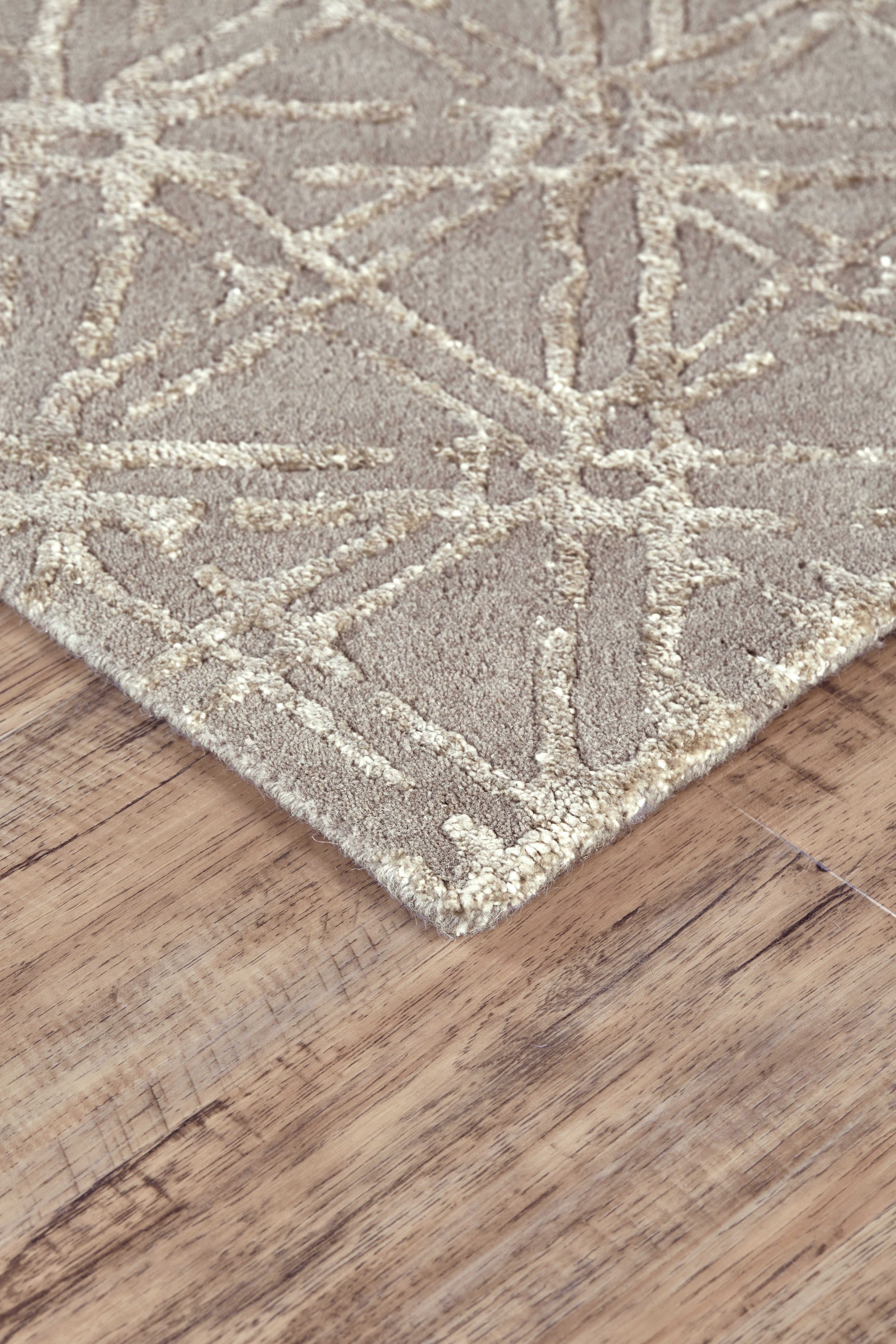 Manoa Transitional Geometric - Taupe/Ivory/Tan