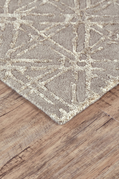 Manoa Transitional Geometric - Taupe/Ivory/Tan
