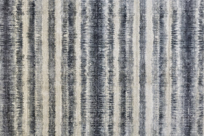 Mackay Transitional Stripes - Ivory/Blue Area Rug