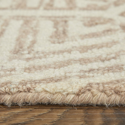 Rhett Transitional Geometric - Ivory/Taupe