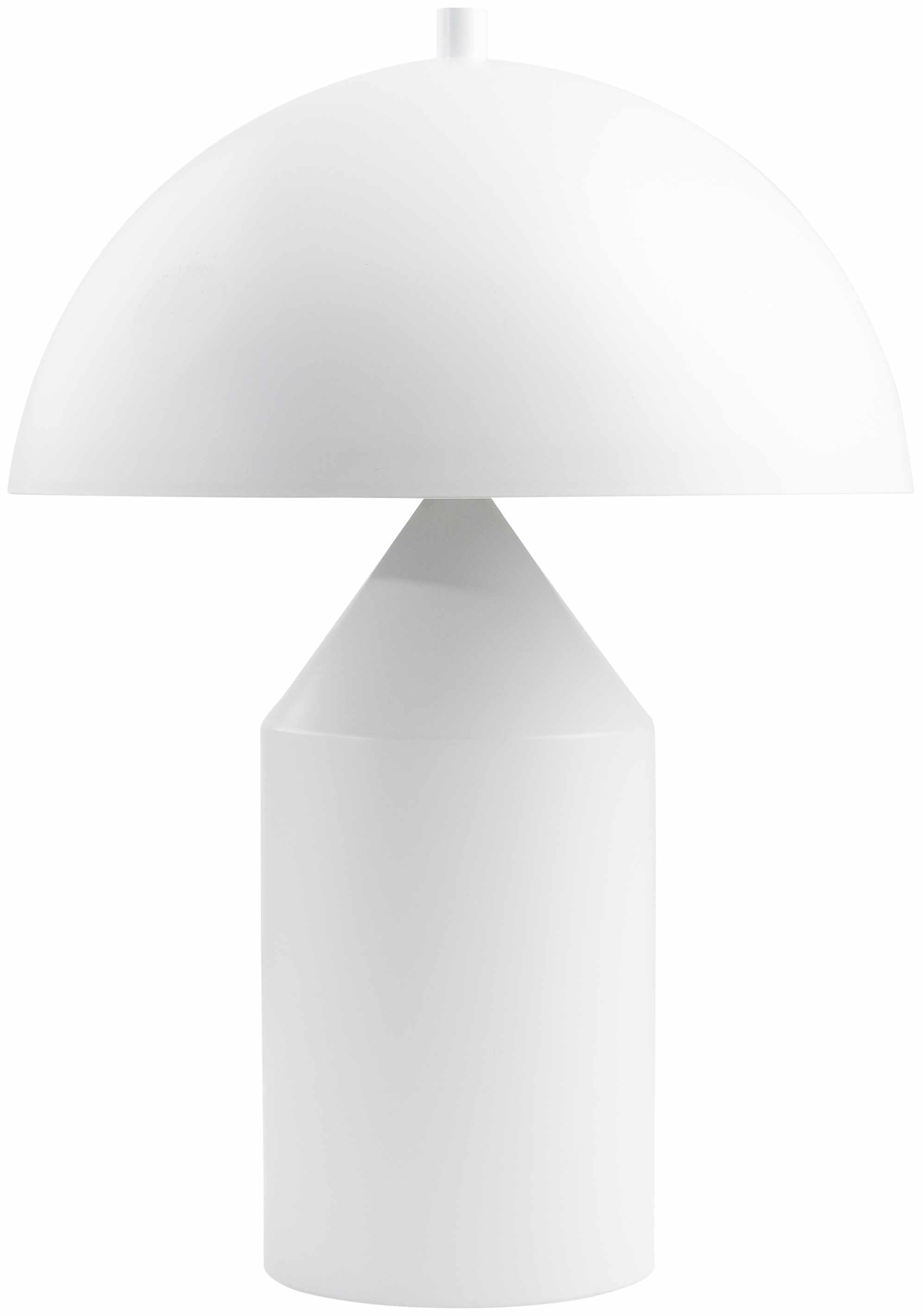 Agra Industrial White Table Lamp