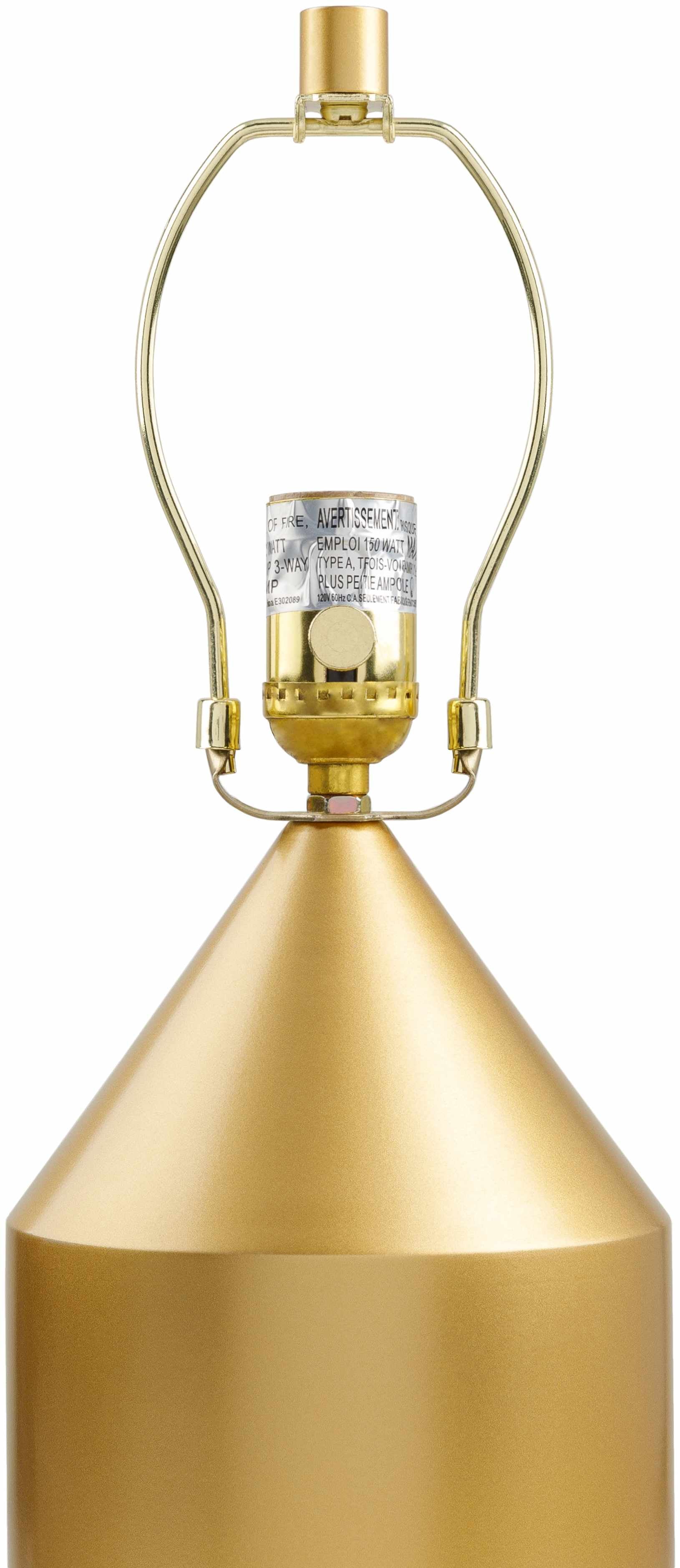 Agra Industrial Gold Table Lamp