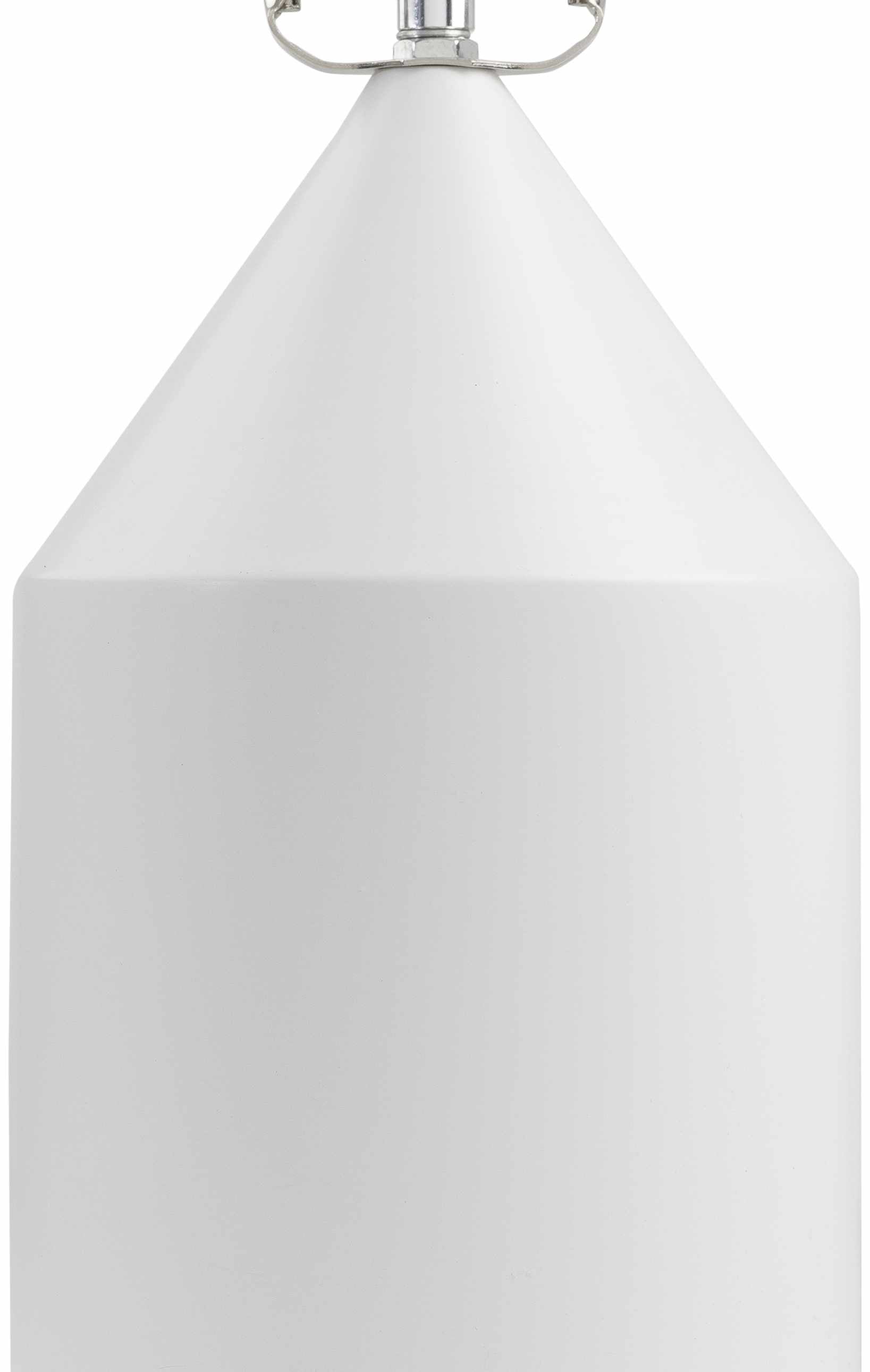 Agra Industrial White Table Lamp