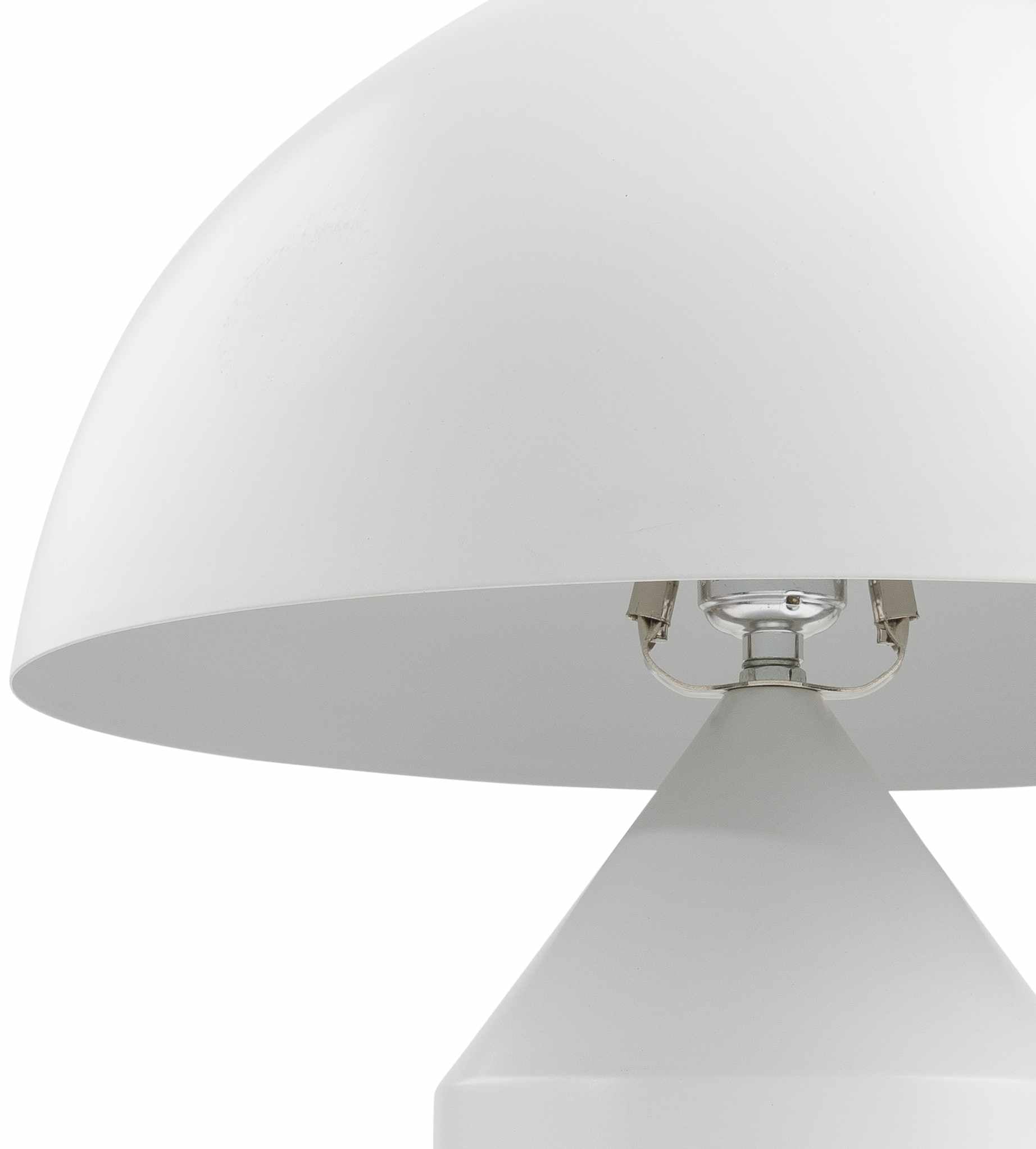 Agra Industrial White Table Lamp