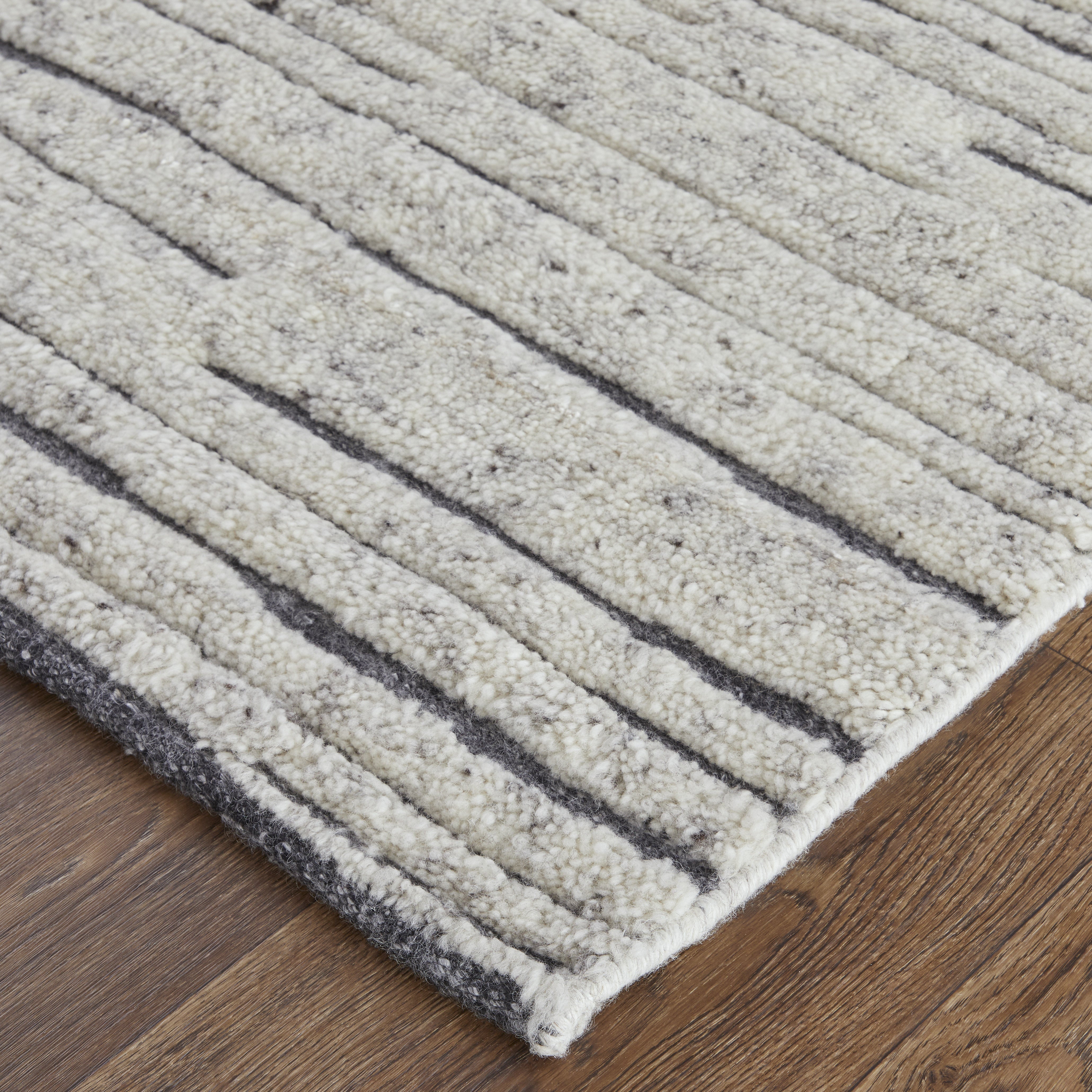 Broadfield Modern Stripes - Ivory Area Rug
