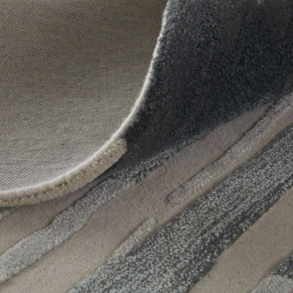 Anya Transitional Abstract - Ivory/Blue/Gray Area Rug
