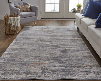Lennon Transitional Abstract - Taupe/Tan/Orange Area Rug