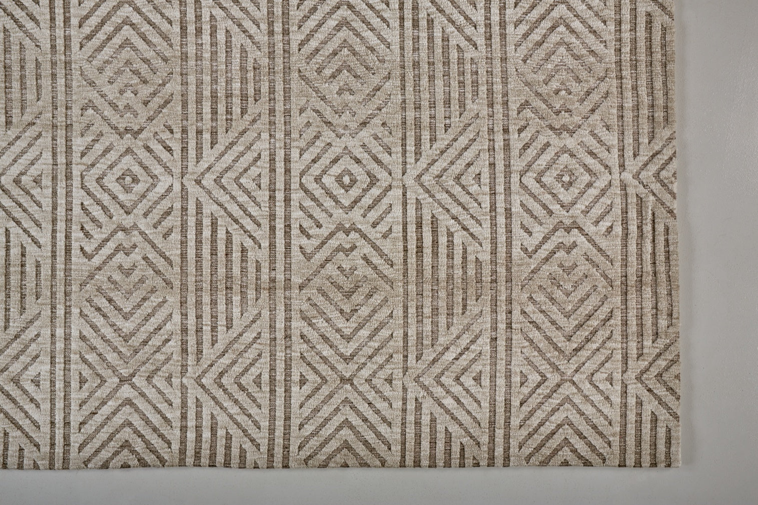Colton Modern Geometric - Tan/Ivory/Brown Area Rug