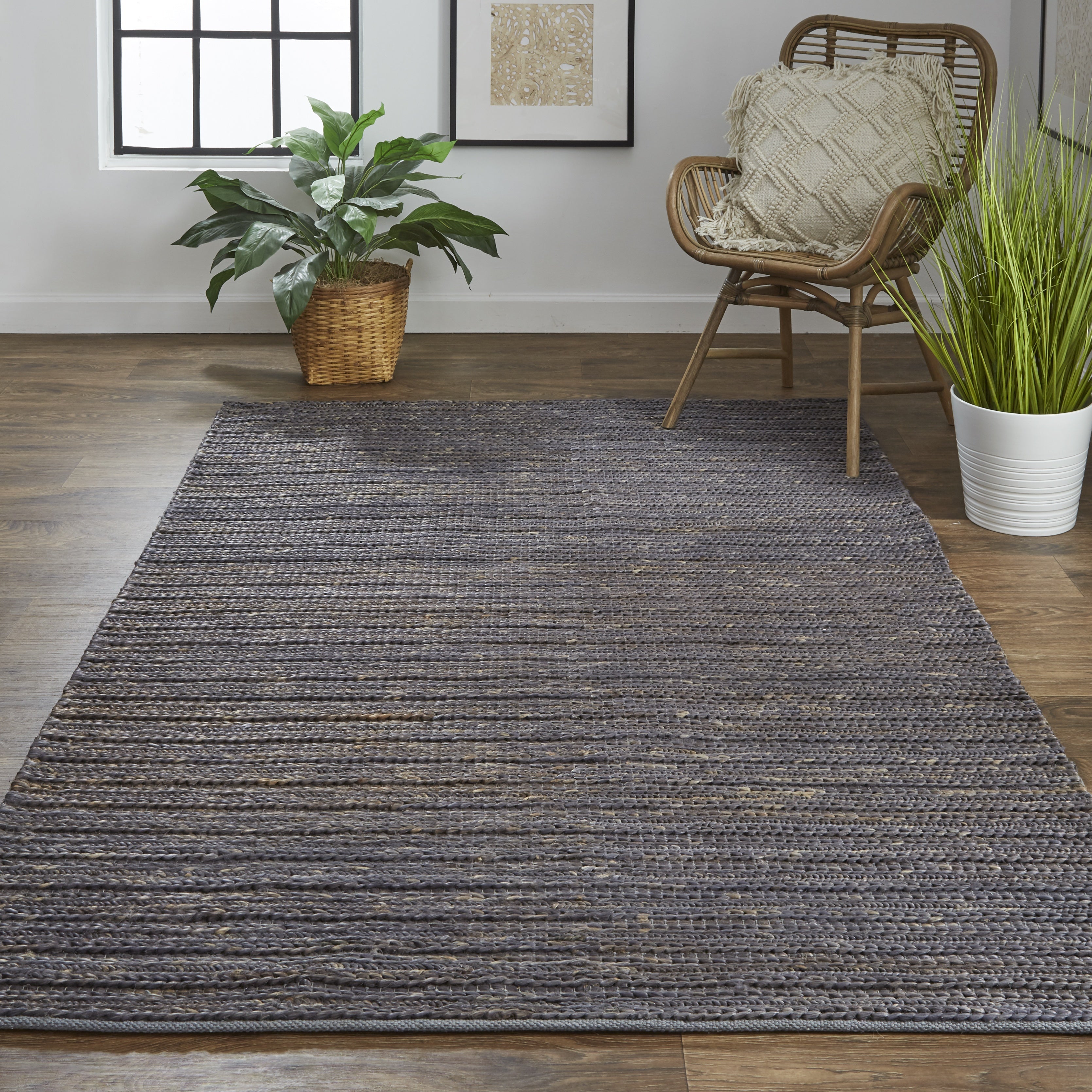 Kaelani Transitional Abstract - Brown/Blue/Taupe