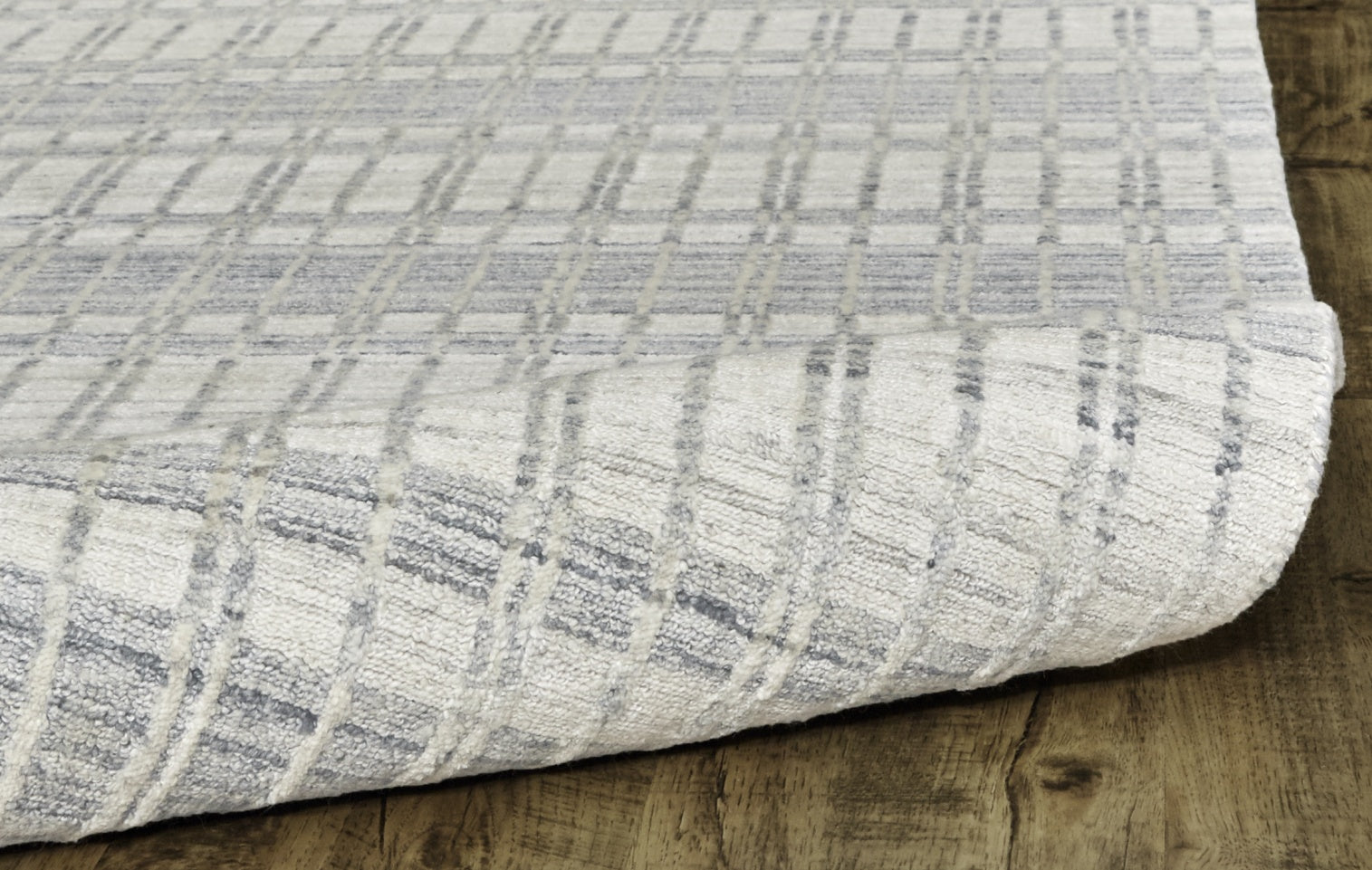 Odell Transitional Geometric - Ivory/Blue