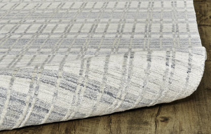 Odell Transitional Geometric - Ivory/Blue