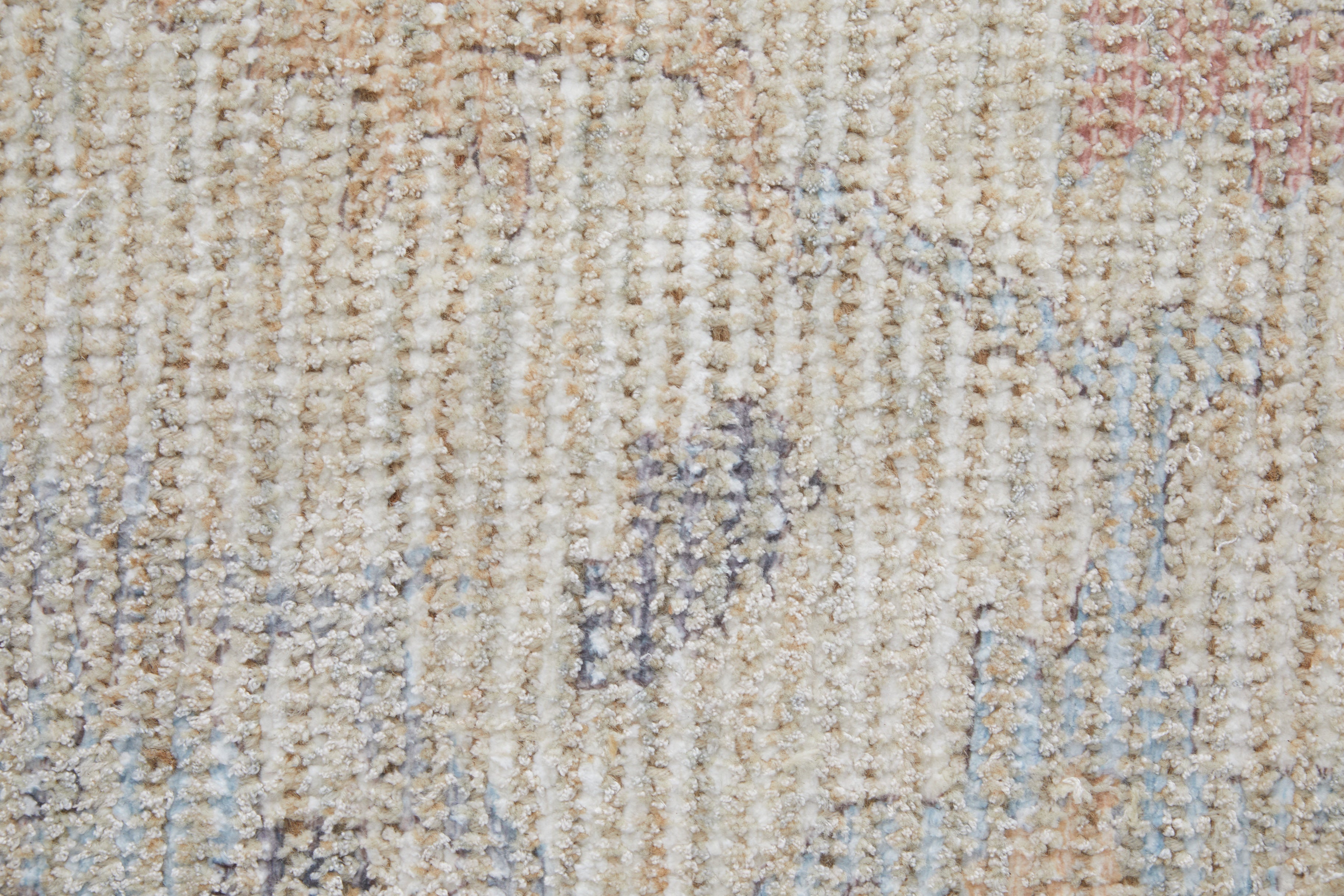 Caldwell Transitional Floral & Botanical - Ivory/Tan/Blue Area Rug