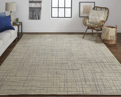 Kirkwood Transitional Abstract - Tan/Silver Area Rug