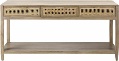 Lucca Modern Bohemian Wood Console Table